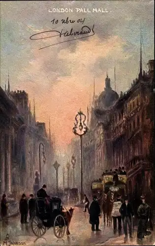 Künstler Ak Johnson, M., London City England, Pall Mall