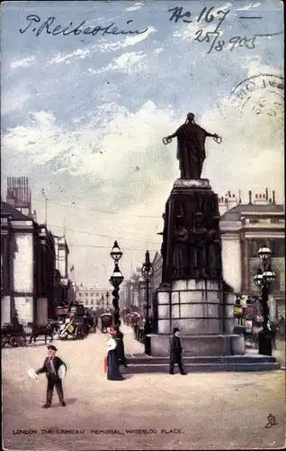 Künstler Ak London City England, The Crimean Memorial, Waterloo Place, Tuck 7219