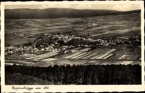 Ak Coppenbrügge Niedersachsen, Sanatorium Lindenbrunn am Ith, Blick auf den Ort