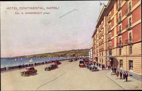 Künstler Ak Napoli Neapel Campania, Hotel Continental