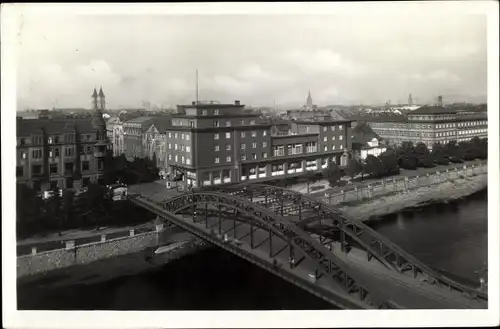 Ak Ostrava Mährisch Ostrau Region Mährisch Schlesien, Havlickovo nabrezi, Brücke