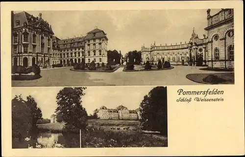 Ak Pommersfelden in Oberfranken, Schloss Weissenstein