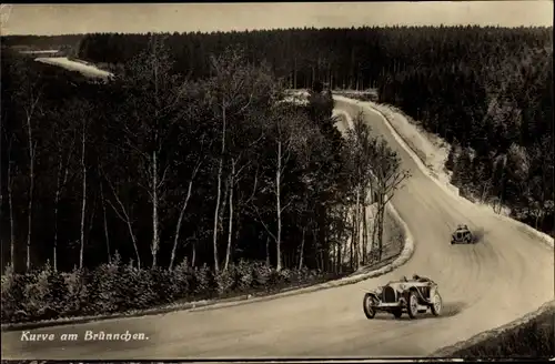 Ak Nürburgring Nürburg Rheinland-Pfalz, Kurve Brünnchen