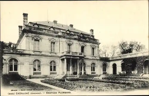 Ak Cadaujac Gironde, Château Plombard