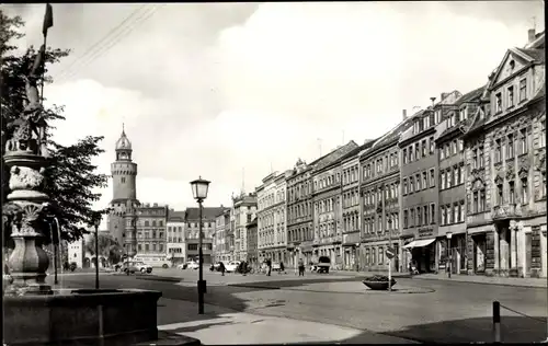 Ak Görlitz in der Lausitz, Leninplatz mit Ritterbrunnen