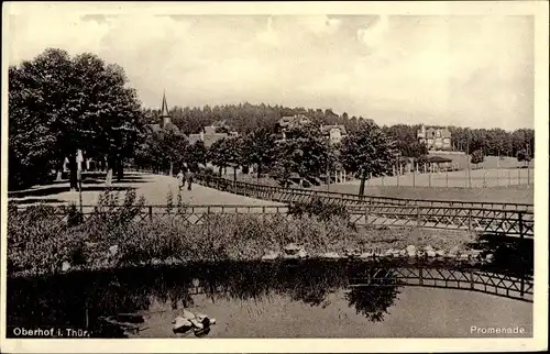 Ak Oberhof im Thüringer Wald, Promenade