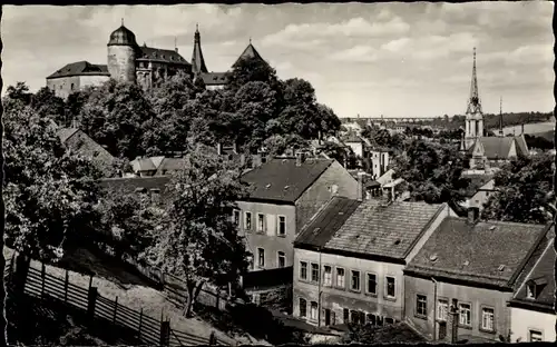 Ak Mylau Reichenbach im Vogtland, Blick zum Schloss