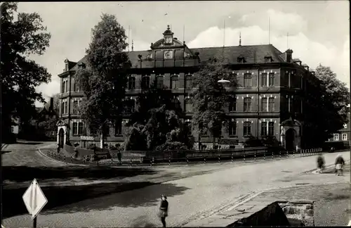 Ak Lauter Bernsbach im Erzgebirge Sachsen, Heinrich Heine Oberschule