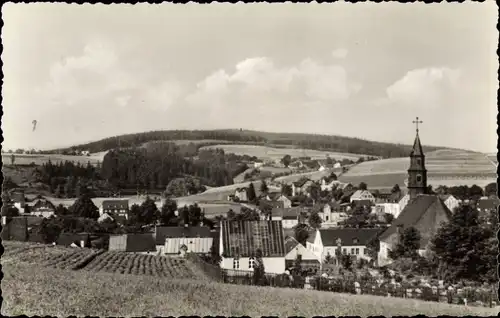 Ak Oberstützengrün Stützengrün Erzgebirge, Blick nach dem Ort mit Kuhberg