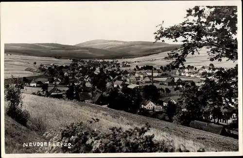 Foto Ak Neudorf Sehmatal im Erzgebirge, Gesamtansicht