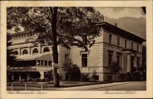 Ak Bad Freienwalde an der Oder, Brunnen Hotel