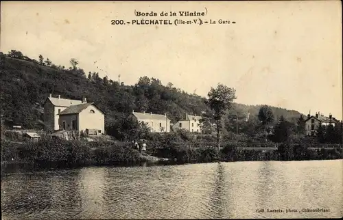 Ak Plechatel Ille et Vilaine, La Gare