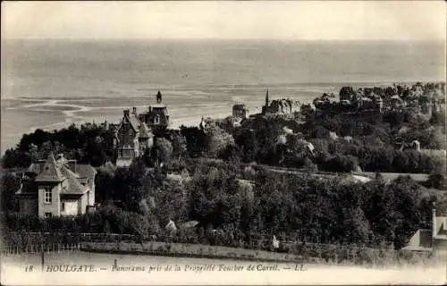 Ak Houlgate Calvados, Panorama pris de la Propriete Foucher de Careil