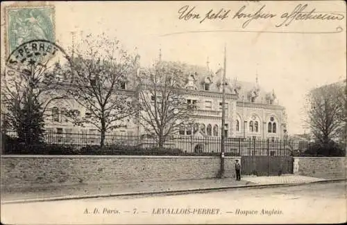 Ak Levallois Perret Hauts de Seine, Hospice Anglais
