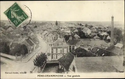 Ak Fère Champenoise Marne, Vue generale