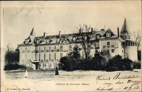 Ak Dormans Marne, Le Chateau