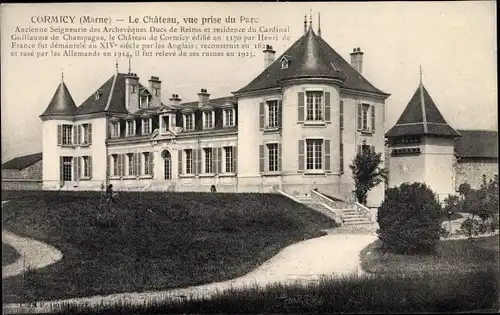 Ak Cormicy Marne, Le Chateau