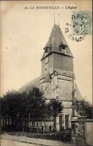 Ak La Bonneville Eure, L'Eglise