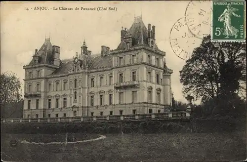 Ak Pouancé Maine et Loire, Chateau, cote sud