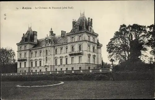 Ak Pouancé Maine et Loire, Le Chateau, cote sud