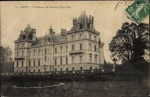 Ak Pouancé Maine et Loire, Le Chateau, cote sud