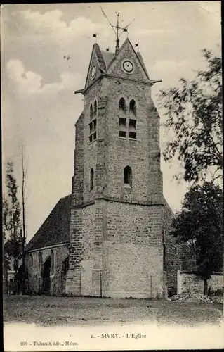 Ak Sivry Seine et Marne, L'Eglise