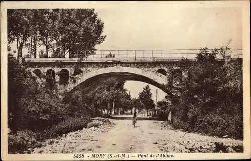 Ak Mory Seine et Marne, Pont de l'Albine