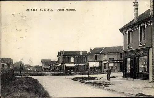 Ak Mitry Seine et Marne, Place Pasteur