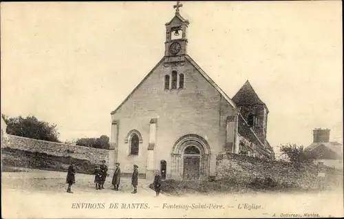 Ak Fontenay Saint Père Yvelines, L'Eglise