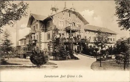 Ak Grüna Chemnitz Sachsen, Sanatorium