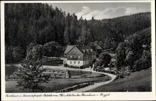 Ak Waschleithe Grünhain Beierfeld, Gaststätte Osterlamm