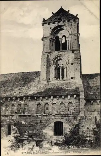 Ak Thaon Calvados, Ancienne Eglise, Clocher