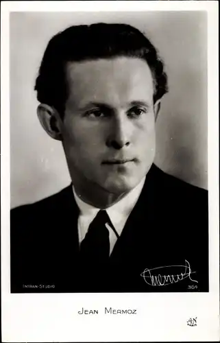 Ak Pilot Jean Mermoz, Flugpionier, Portrait