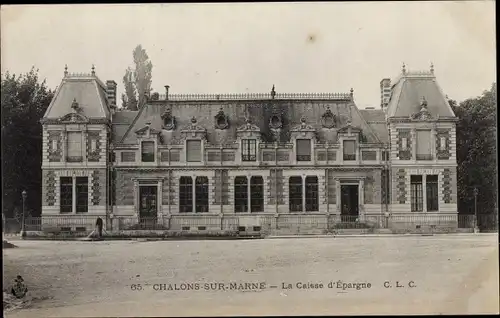 Ak Chalons sur Marne, La Caisse d'Epargne