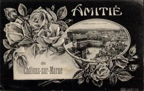 Ak Chalons sur Marne, Rosen, Souvenir