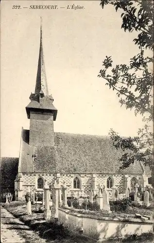 Ak Sebecourt Eure, L'Eglise