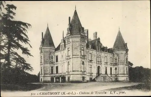 Ak Chaumont Maine et Loire, Chateau de Rouvoltz