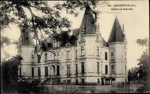 Ak Chaumont Maine et Loire, Chateau de Rouvoltz