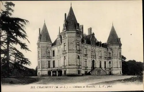 Ak Chaumont Maine et Loire, Chateau de Rouvoltz