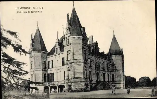 Ak Chaumont Maine et Loire, Chateau de Rouvoltz