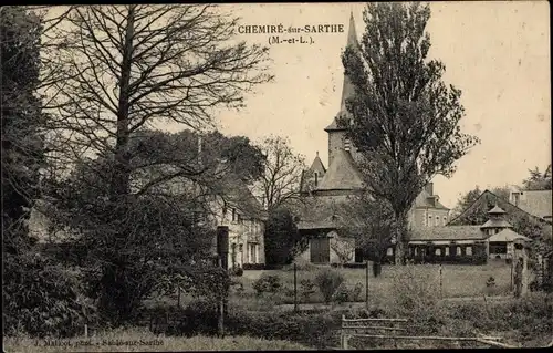 Ak Chemire sur Sarthe Maine et Loire, L'Eglise