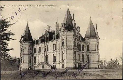 Ak Chaumont Maine et Loire, Chateau de Rouvoltz