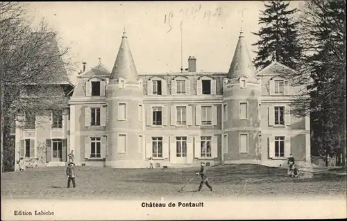 Ak Pontault Seine et Marne, Le Chateau