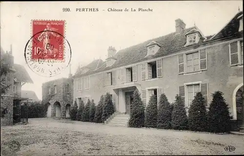 Ak Perthes Seine et Marne, Chateau de La Planche