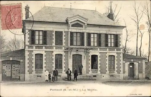 Ak Pontault Seine et Marne, La Mairie