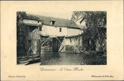 Ak Dennemont Yvelines, Le Vieux Moulin