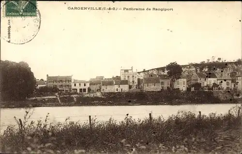 Ak Gargenville Yvelines, Panorama de Rangiport