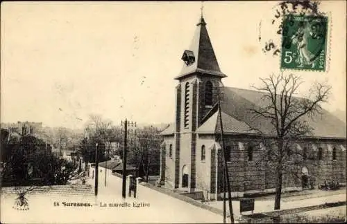 Ak Suresnes Hauts de Seine, La nouvelle Eglise