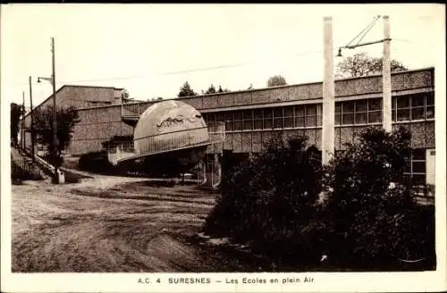 Ak Suresnes Hauts de Seine, Les Ecoles en plein Air