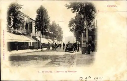 Ak Suresnes Hauts de Seine, Boulevard de Versailles